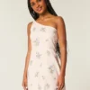 Rochie mini asimetrică din amestec de in Rochie mini asimetrică din amestec de in