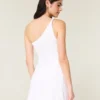Rochie mini asimetrică din amestec de in Rochie mini asimetrică din amestec de in