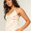Rochie mini babydoll cu bordură din frânghie Rochie mini babydoll cu bordură din frânghie