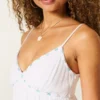Rochie mini babydoll cu bordură din frânghie Rochie mini babydoll cu bordură din frânghie