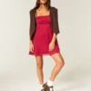 Rochie mini babydoll din șifon Rochie mini babydoll din șifon
