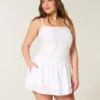 Rochie mini cu bordură din dantelă Rochie mini cu bordură din dantelă