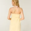 Rochie mini din bumbac terry fără bretele Rochie mini din bumbac terry fără bretele