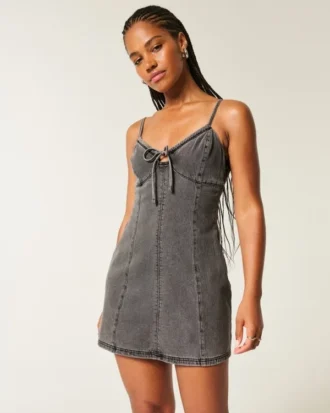 Rochie mini din denim
