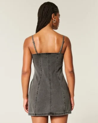 Rochie mini din denim