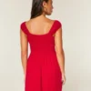 Rochie mini din șifon flocată Rochie mini din șifon flocată