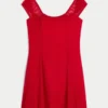 Rochie mini din șifon flocată Rochie mini din șifon flocată