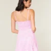 Rochie mini din tricot cu legătură în față Rochie mini din tricot cu legătură în față