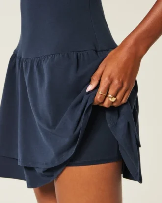 Rochie mini din tricot cu straturi Rochie mini din tricot cu straturi
