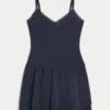 Rochie mini din tricot cu straturi Rochie mini din tricot cu straturi