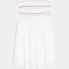Rochie mini fără bretele, cu smocuri Rochie mini fără bretele, cu smocuri