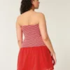Rochie mini fără bretele, cu talie joasă, din tricot Rochie mini fără bretele, cu talie joasă, din tricot