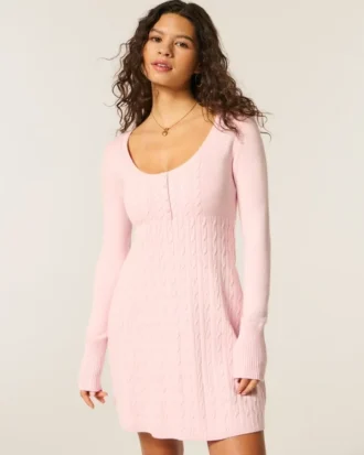 Rochie mini pulover Babydoll
