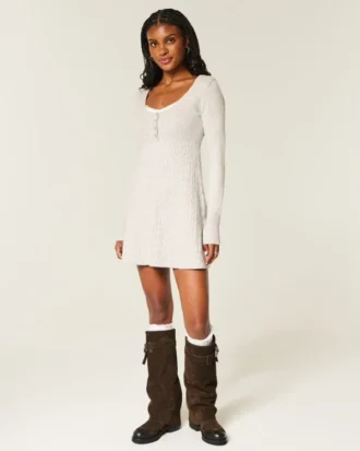 Rochie mini pulover Babydoll