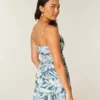 Rochie mini strălucitoare cu smocuri