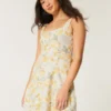 Rochie mini structurată din amestec de in Rochie mini structurată din amestec de in
