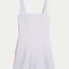 Rochie mini structurată din amestec de in Rochie mini structurată din amestec de in