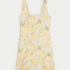 Rochie mini structurată din amestec de in Rochie mini structurată din amestec de in