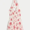 Rochie scurată cu smocuri duble și bretele Rochie scurată cu smocuri duble și bretele