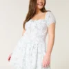 Rochie scurta cu talie joasă și fustă bufată Hollister Sofia Rochie scurta cu talie joasă și fustă bufată Hollister Sofia