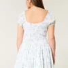 Rochie scurta cu talie joasă și fustă bufată Hollister Sofia Rochie scurta cu talie joasă și fustă bufată Hollister Sofia