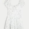 Rochie scurta cu talie joasă și fustă bufată Hollister Sofia Rochie scurta cu talie joasă și fustă bufată Hollister Sofia
