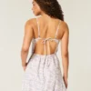 Rochie tip fustă-pantalon din amestec de in, cu spate deschis Rochie tip fustă-pantalon din amestec de in, cu spate deschis