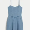 Rochie tip fustă-pantalon din amestec de in, cu spate deschis Rochie tip fustă-pantalon din amestec de in, cu spate deschis