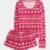 Set confortabil cu mâneci lungi și pantaloni scurți Set confortabil cu mâneci lungi și pantaloni scurți