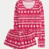 Set confortabil cu mâneci lungi și pantaloni scurți Set confortabil cu mâneci lungi și pantaloni scurți