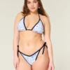 Slip bikini cu șnur lateral