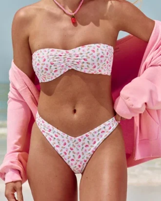 Slip bikini cu talie înaltă