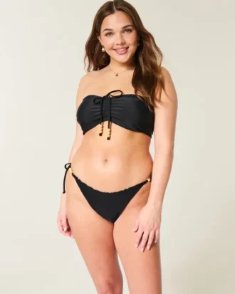 Slip bikini îndrăzneț cu șnur lateral reversibil