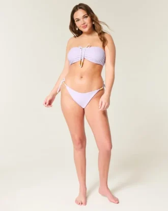 Slip bikini îndrăzneț cu șnur lateral reversibil