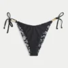 Slip bikini îndrăzneț cu șnur lateral reversibil