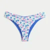 Slip bikini reversibil cu talie în V