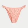 Slip de bikini cu bretele duble din jacquard