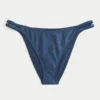 Slip de bikini cu bretele duble din jacquard