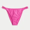 Slip de bikini cu bretele duble din jacquard