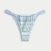 Slip de bikini cu bretele laterale și croi înalt