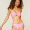 Slip de bikini cu legături laterale cusute