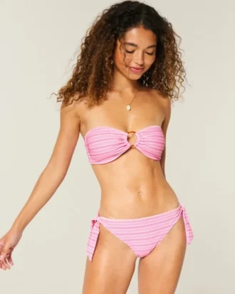 Slip de bikini cu legături laterale cusute