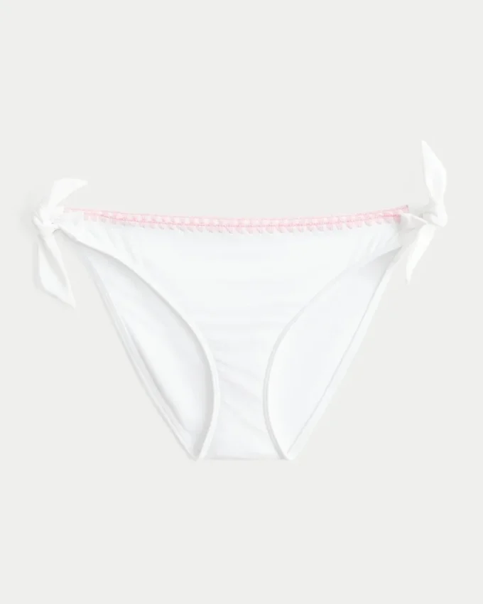 Slip de bikini cu legături laterale cusute