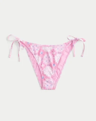 Slip de bikini cu șnur lateral