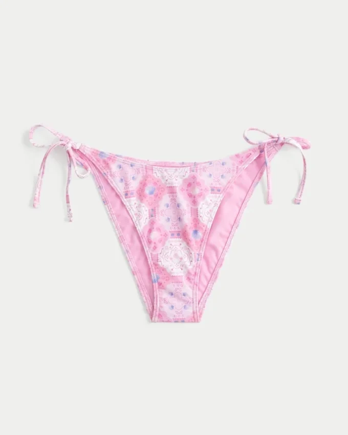 Slip de bikini cu șnur lateral