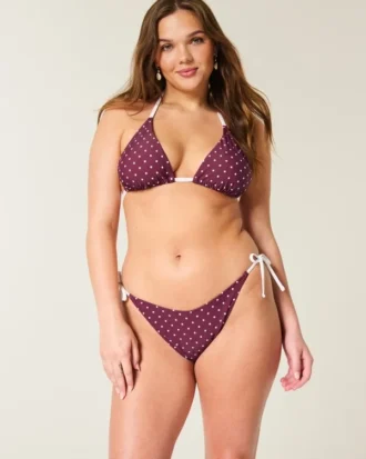 Slip de bikini cu șnur lateral