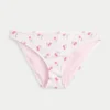 Slip de bikini cu talie joasă și nervuri