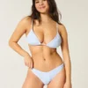 Slip de bikini cu talie înaltă și smocuri Slip de bikini cu talie înaltă și smocuri