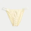 Slip de bikini îndrăzneț cu două bretele și bordură în stil croșetat
