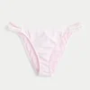 Slip de bikini îndrăzneț cu două bretele și bordură în stil croșetat